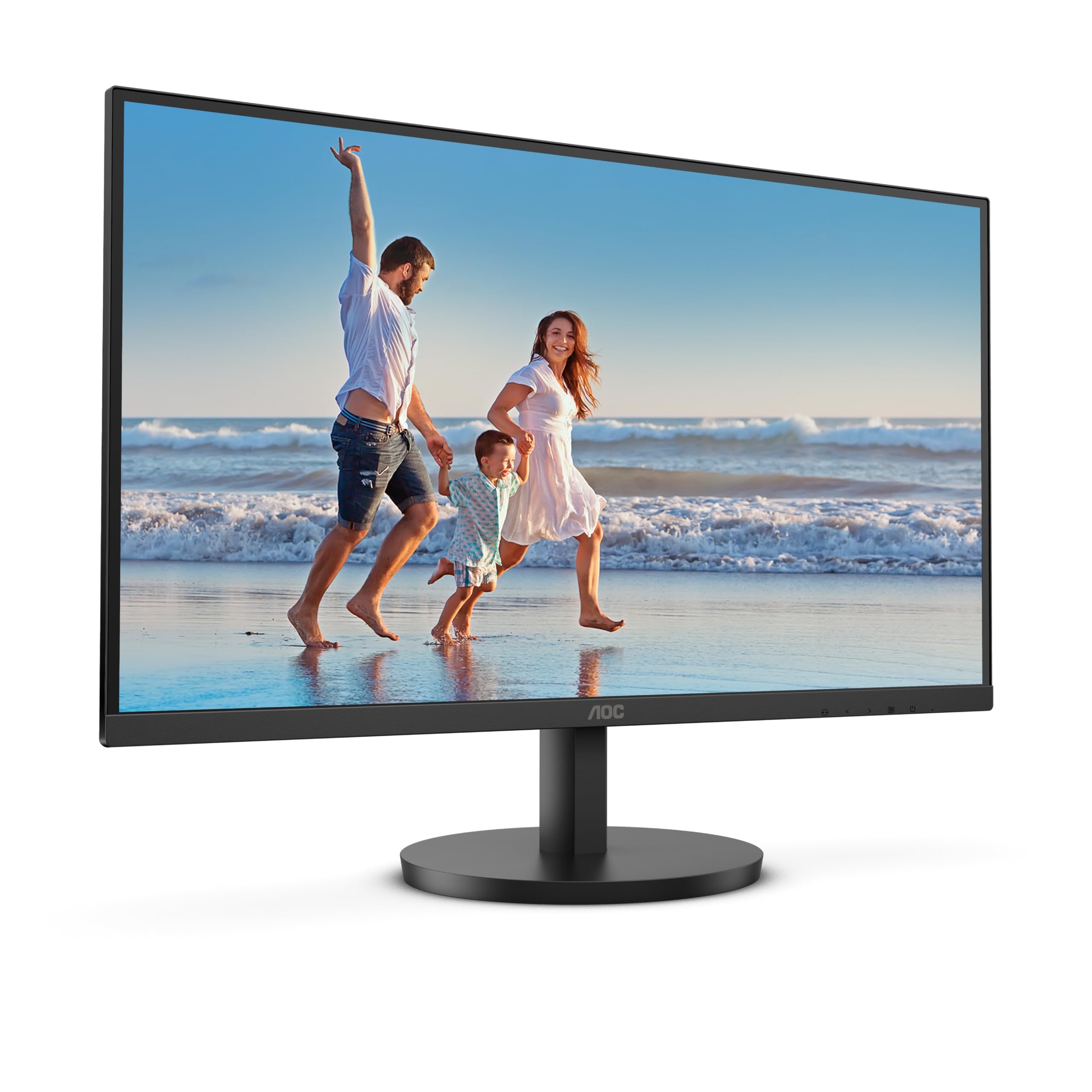 AOC 24B3HA2-24 Inch FHD monitor, IPS, 100Hz, 1ms, Ultra Narrow Boarder, FlickerFree, Adaptive Sync (1920 x 1080 250 cd/m HDMI 1.4 / DP 1.4)