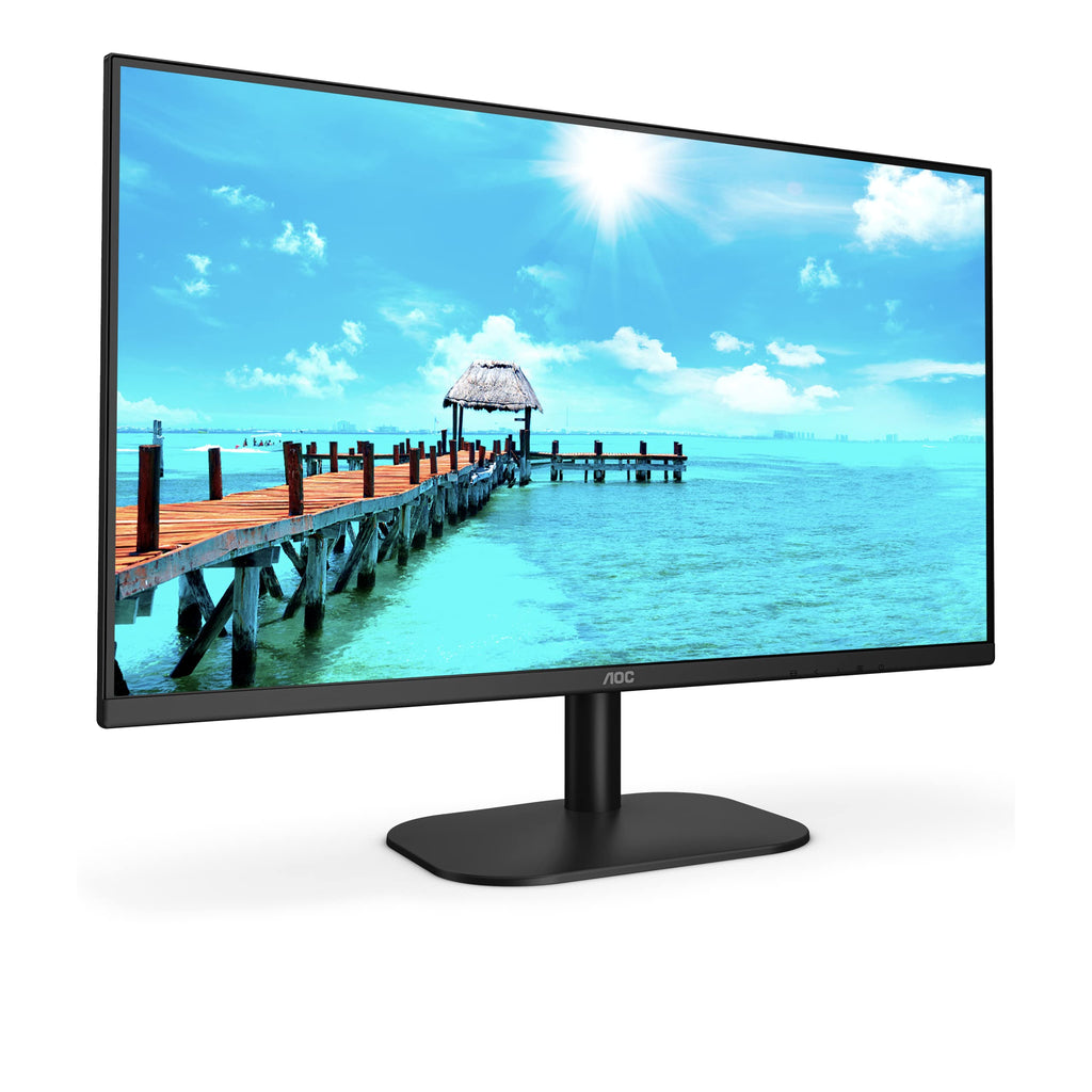 AOC 24B3HA2-24 Inch FHD monitor, IPS, 100Hz, 1ms, Ultra Narrow Boarder, FlickerFree, Adaptive Sync (1920 x 1080 250 cd/m HDMI 1.4 / DP 1.4)
