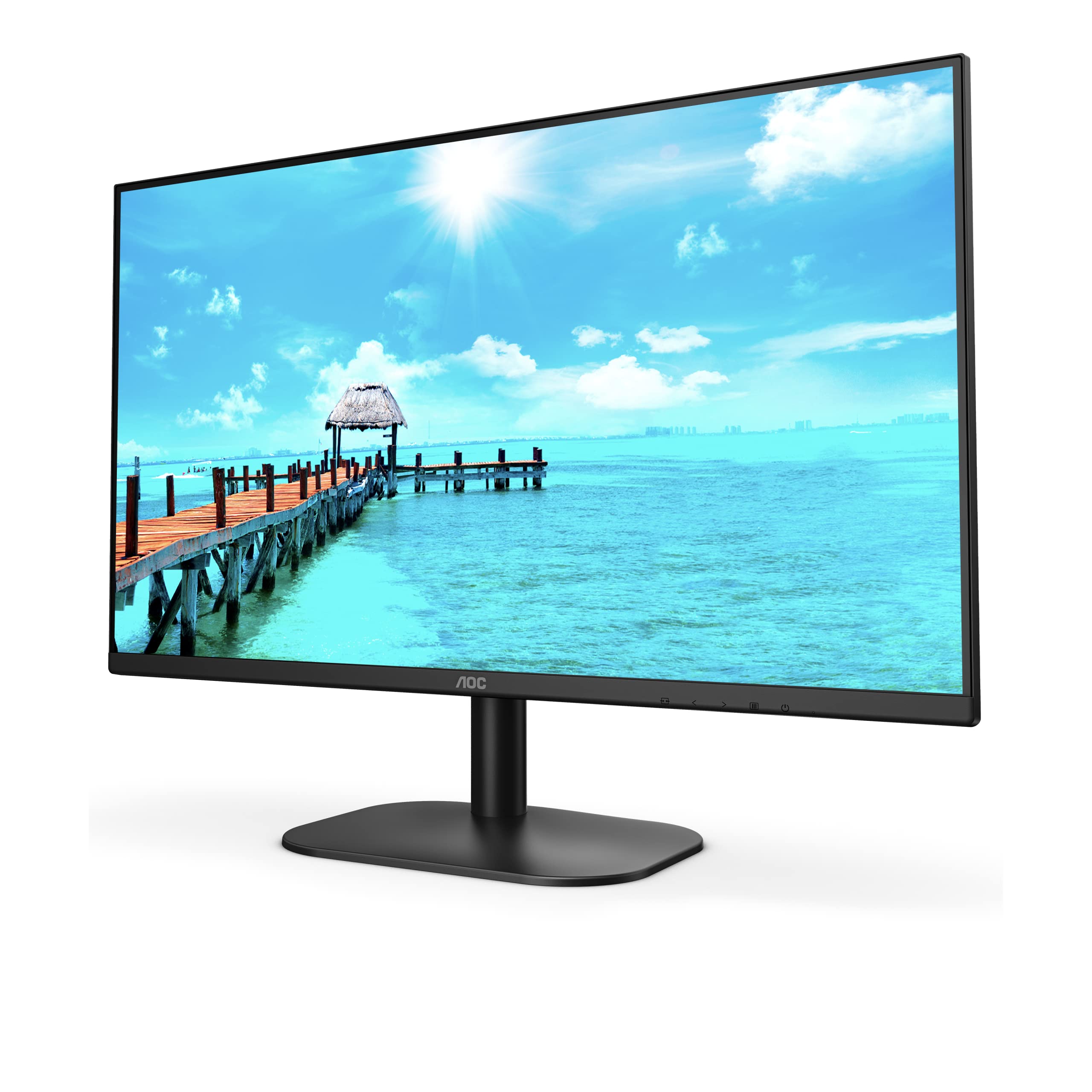 AOC 24B3HA2-24 Inch FHD monitor, IPS, 100Hz, 1ms, Ultra Narrow Boarder, FlickerFree, Adaptive Sync (1920 x 1080 250 cd/m HDMI 1.4 / DP 1.4)