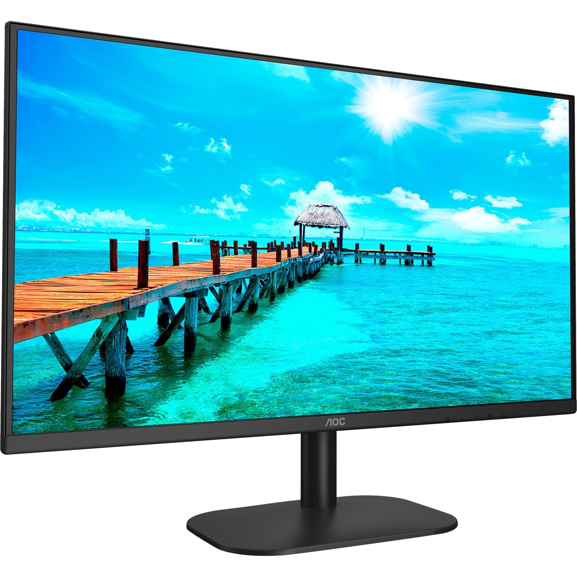 AOC 24B3HA2-24 Inch FHD monitor, IPS, 100Hz, 1ms, Ultra Narrow Boarder, FlickerFree, Adaptive Sync (1920 x 1080 250 cd/m HDMI 1.4 / DP 1.4)