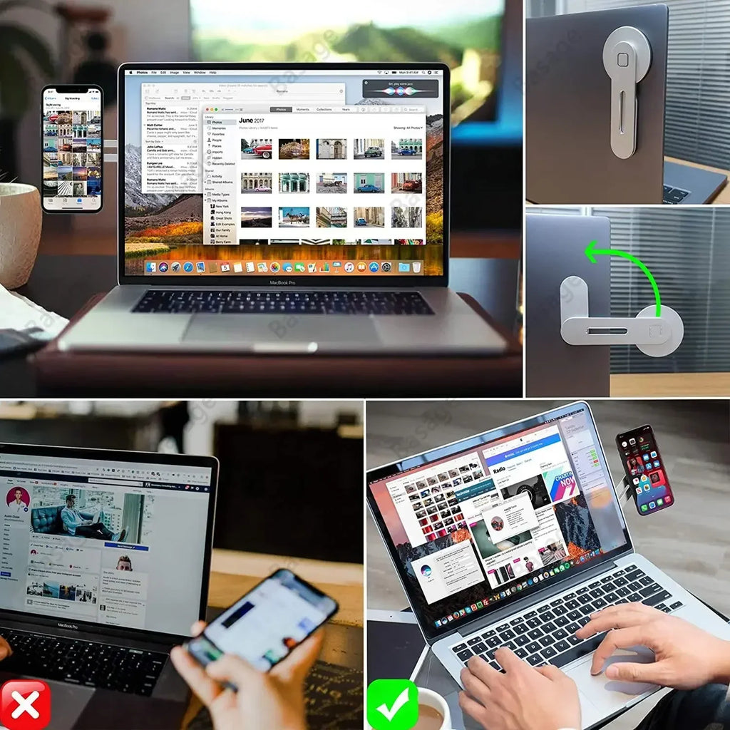 Magnetic Laptop Phone/PC Holder