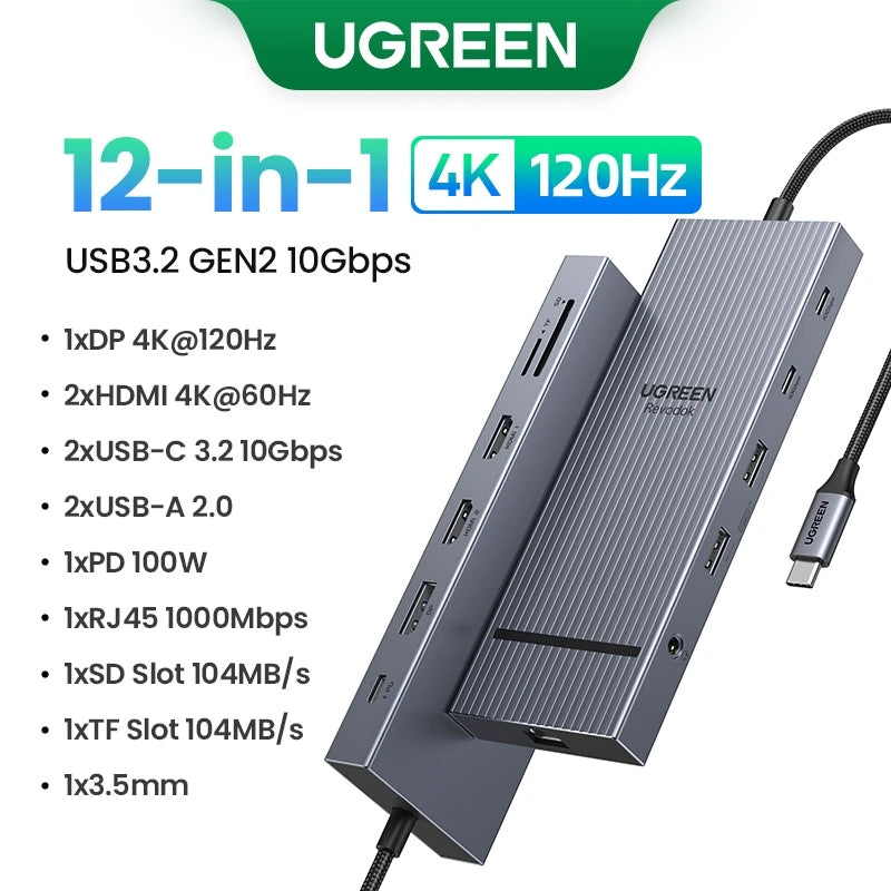 UGREEN 10Gbps USB C HUB Docking Station