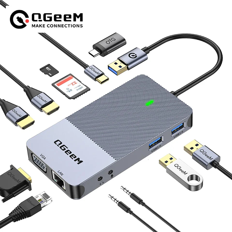 QGeeM USB 3.0 Docking Station