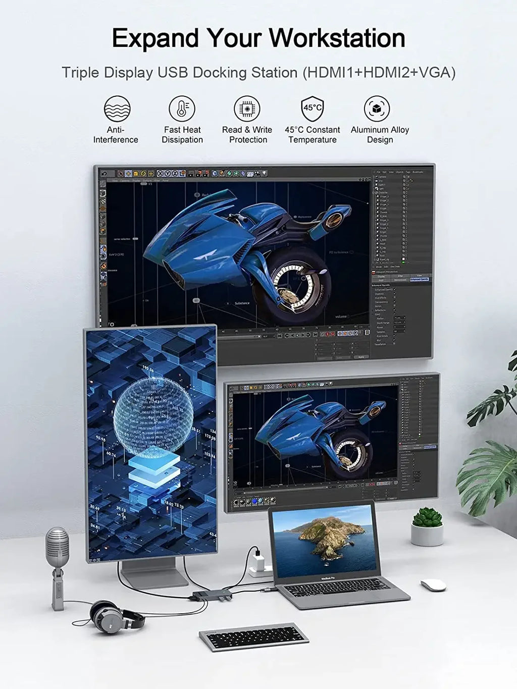 QGeeM USB 3.0 Docking Station