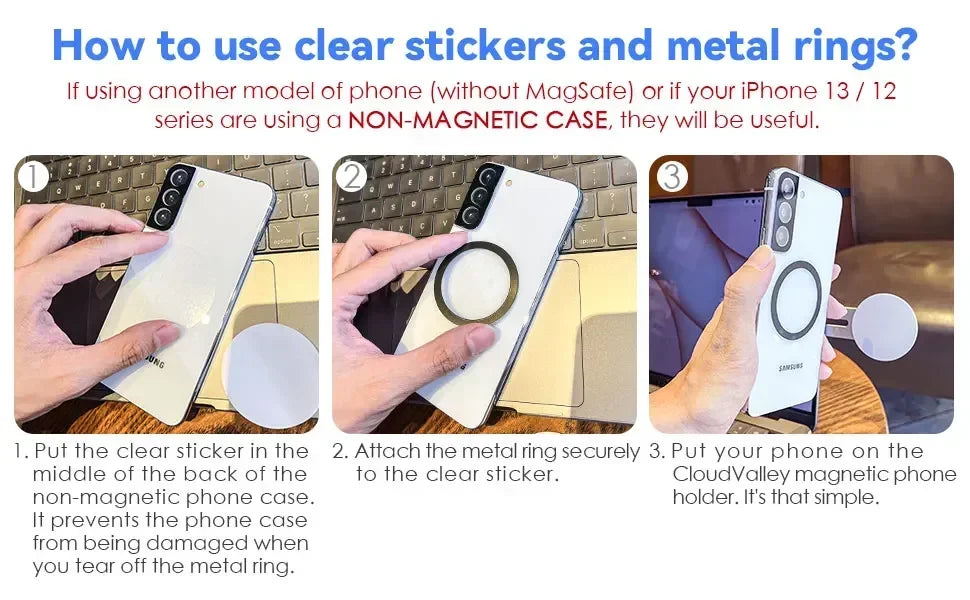 Magnetic Laptop Phone/PC Holder
