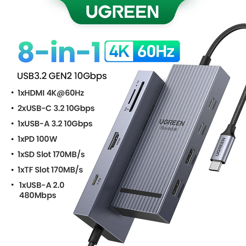 UGREEN 10Gbps USB C HUB Docking Station